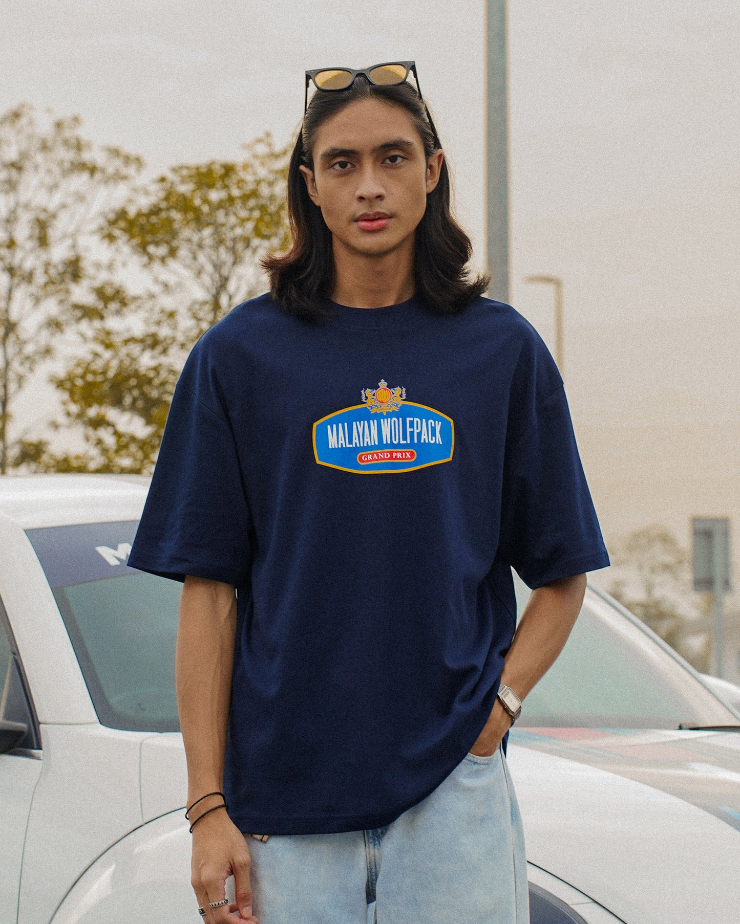 Grand Prix Tee - Dark Navy