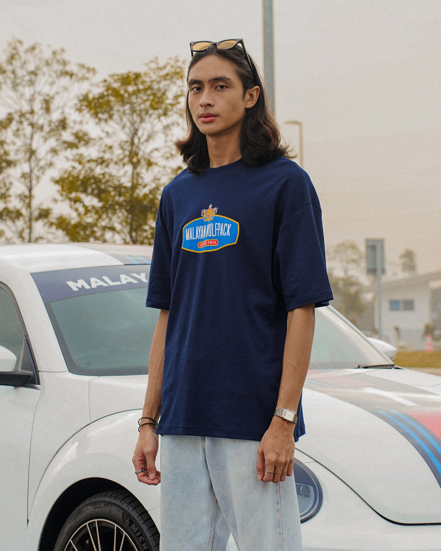 Grand Prix Tee - Dark Navy