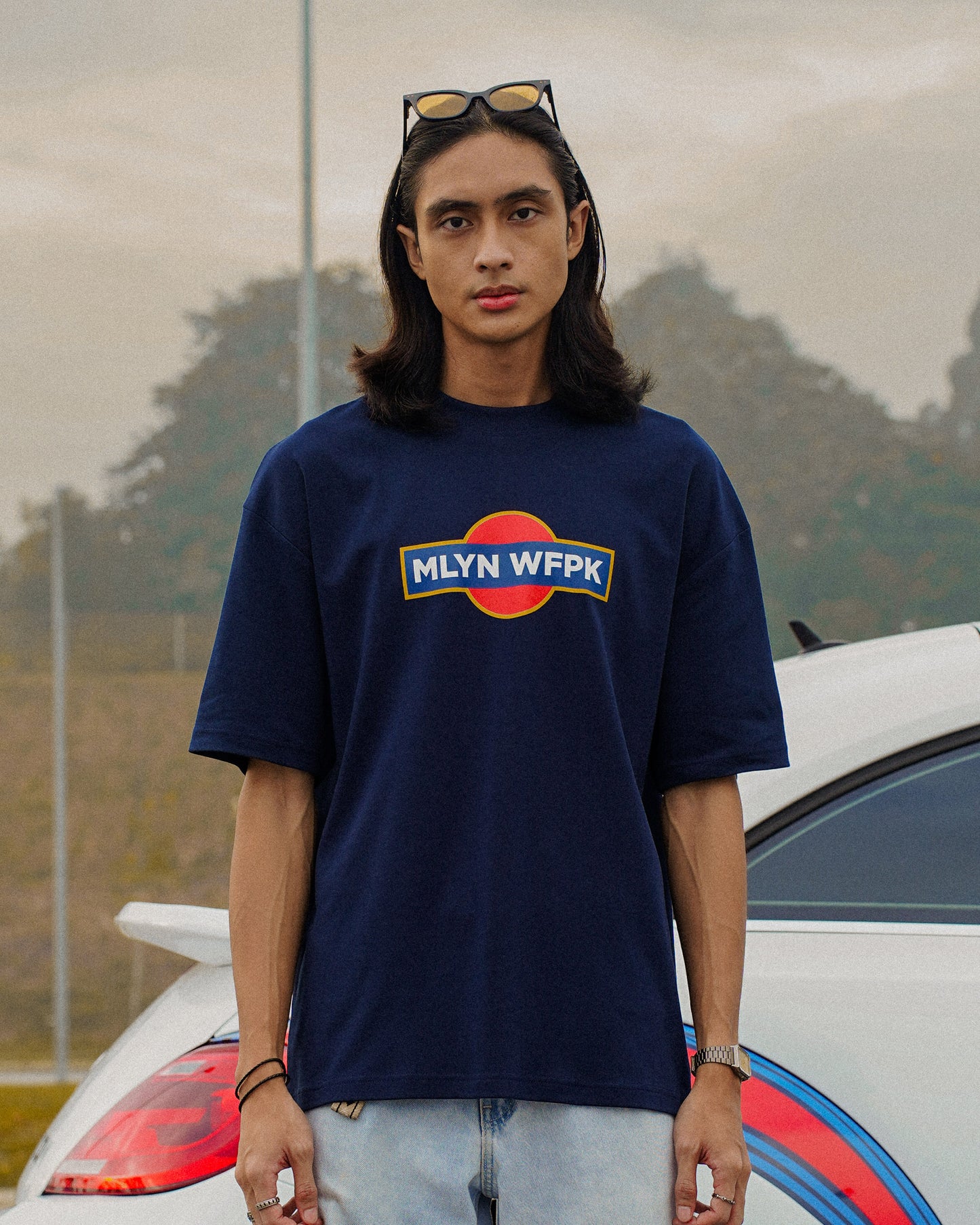 Racing Icon Tee - Dark Navy