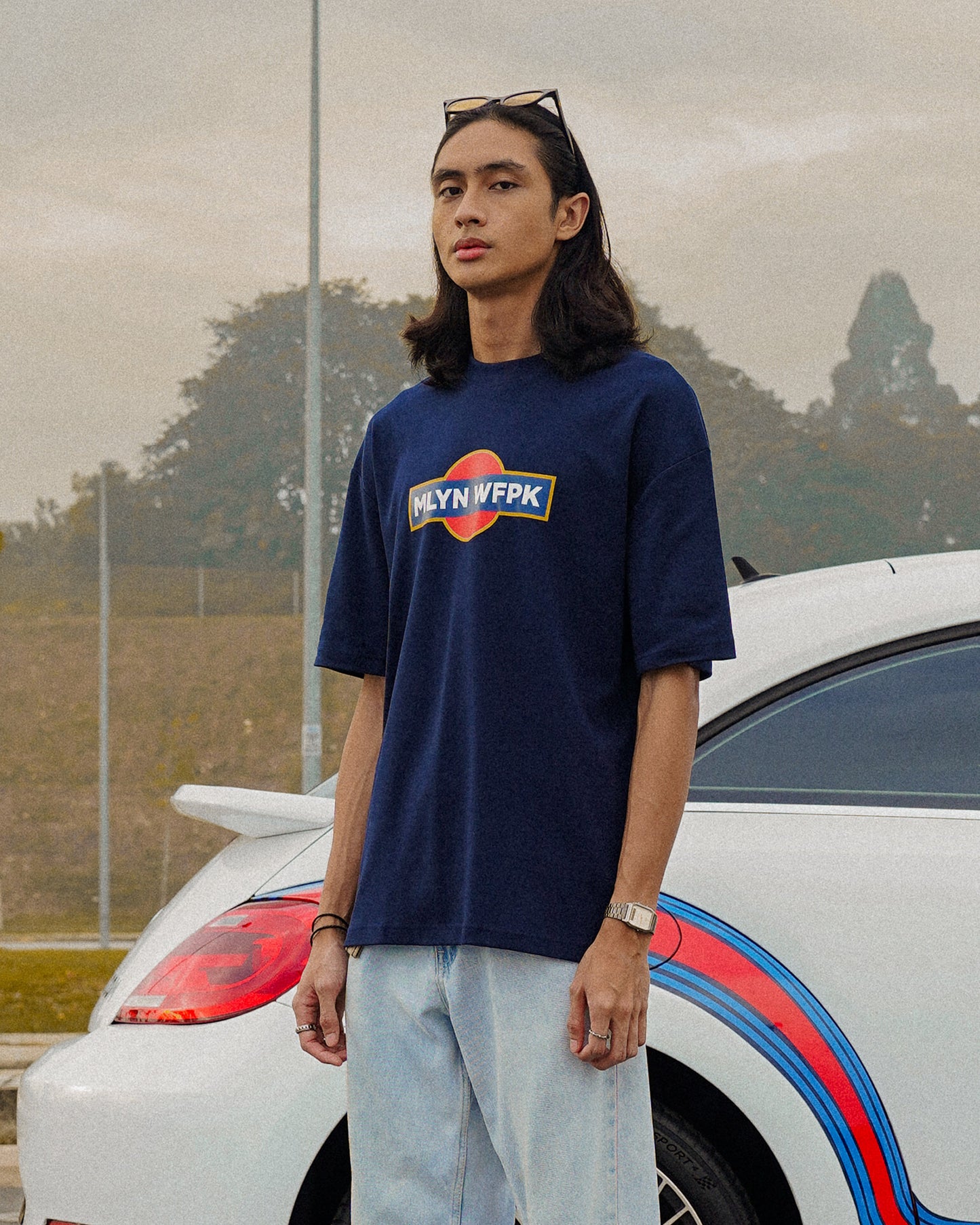 Racing Icon Tee - Dark Navy