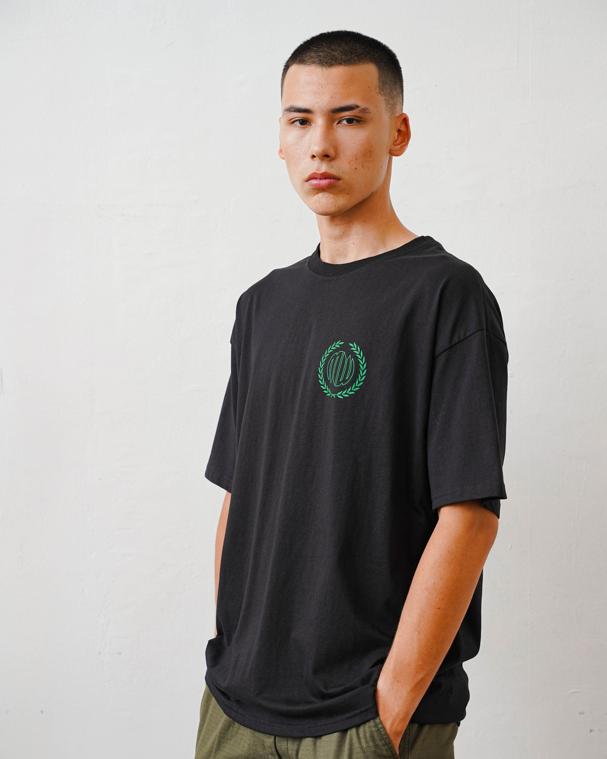 Laurel Ambigram T-Shirt - Jet Black