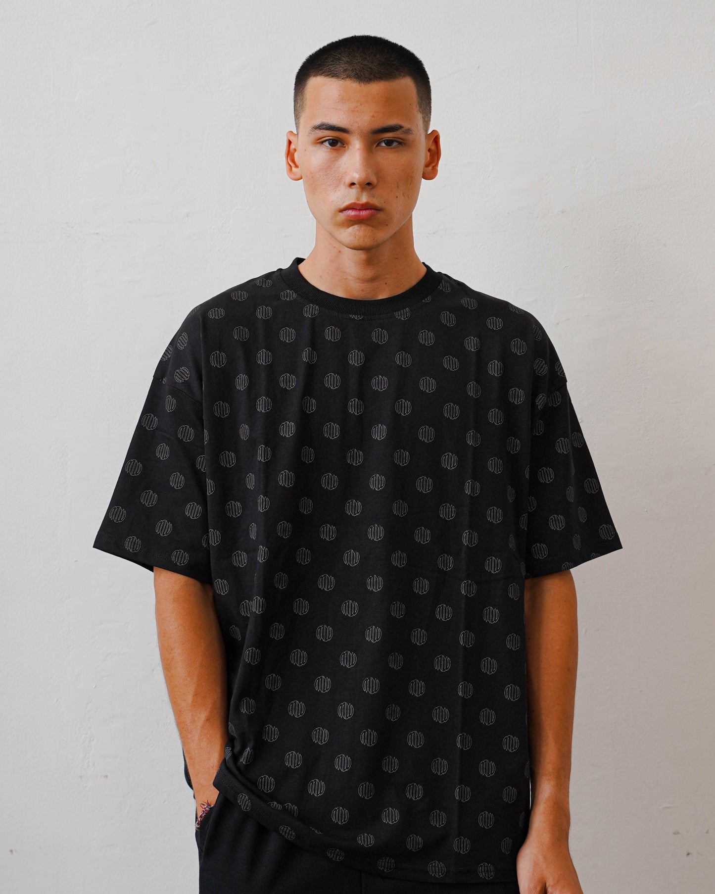 Monogram Ambigram Logo T-Shirt - Jet Black