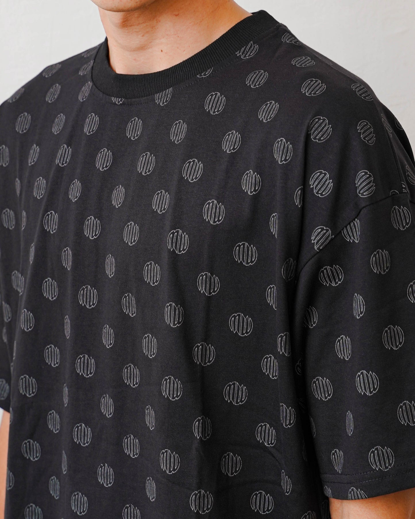 Monogram Ambigram Logo T-Shirt - Jet Black