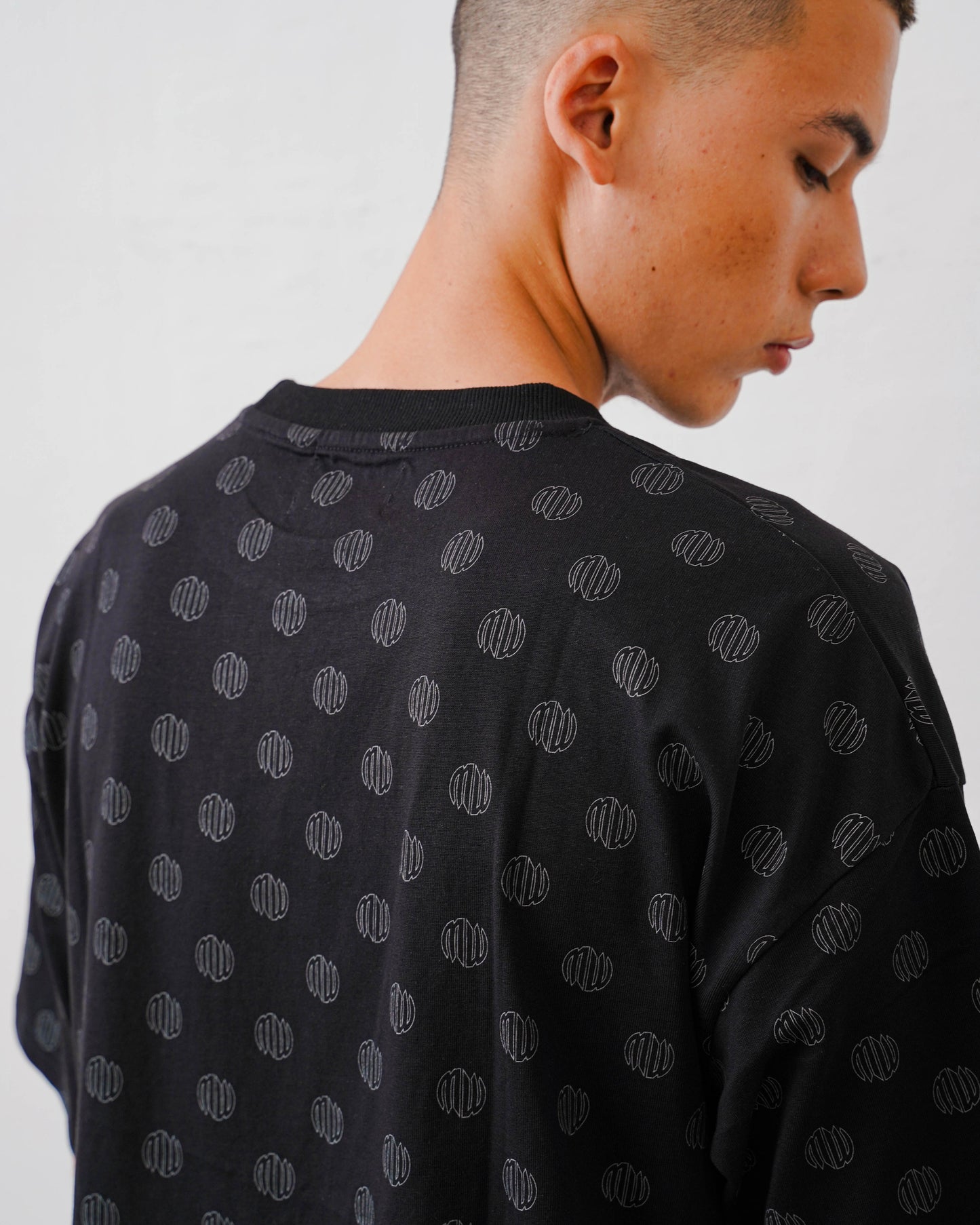 Monogram Ambigram Logo T-Shirt - Jet Black