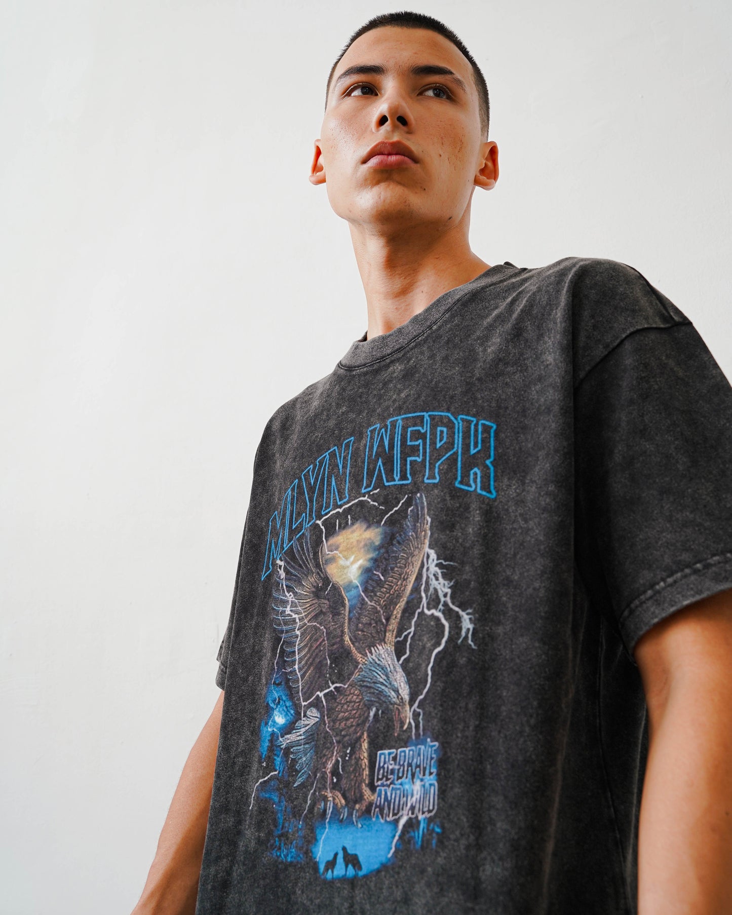 Moonlight Eagle T-Shirt - Vintage Black