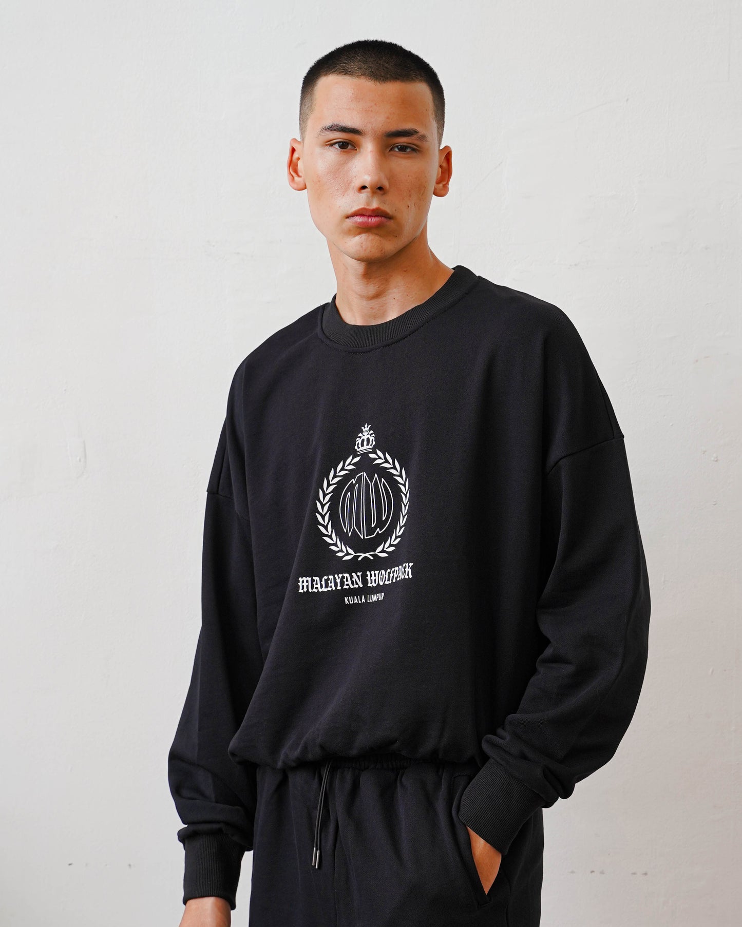 Laurel Ambigram Sweatshirt - Jet Black