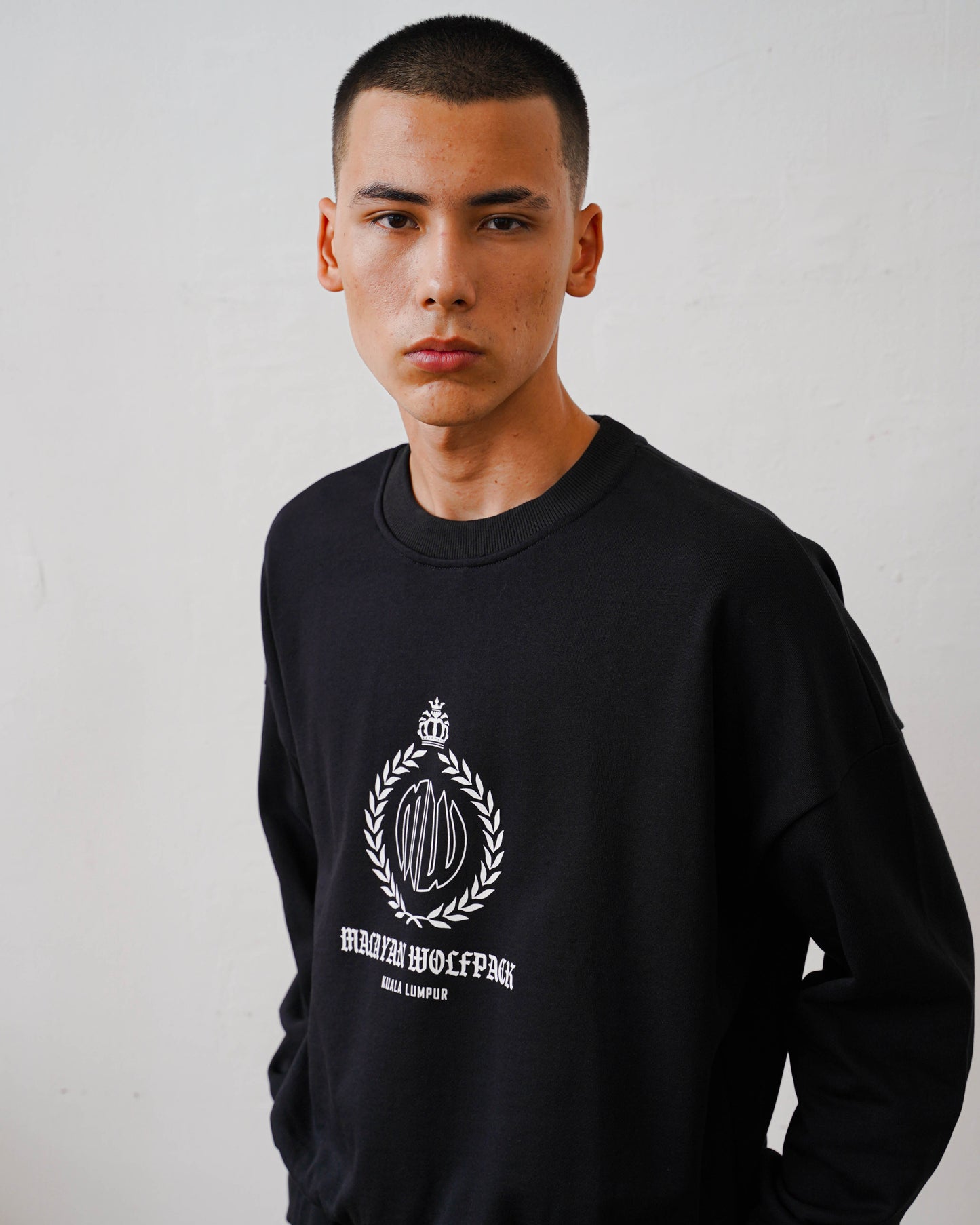 Laurel Ambigram Sweatshirt - Jet Black