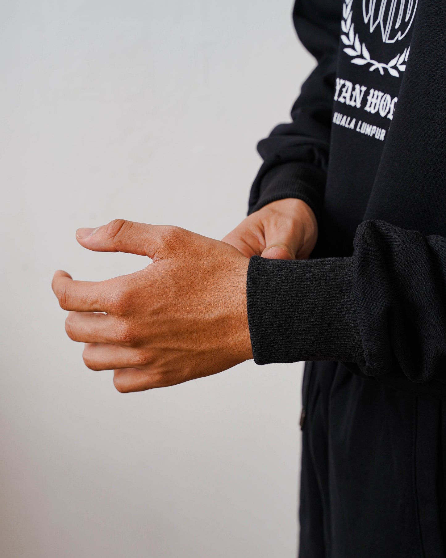 Laurel Ambigram Sweatshirt - Jet Black