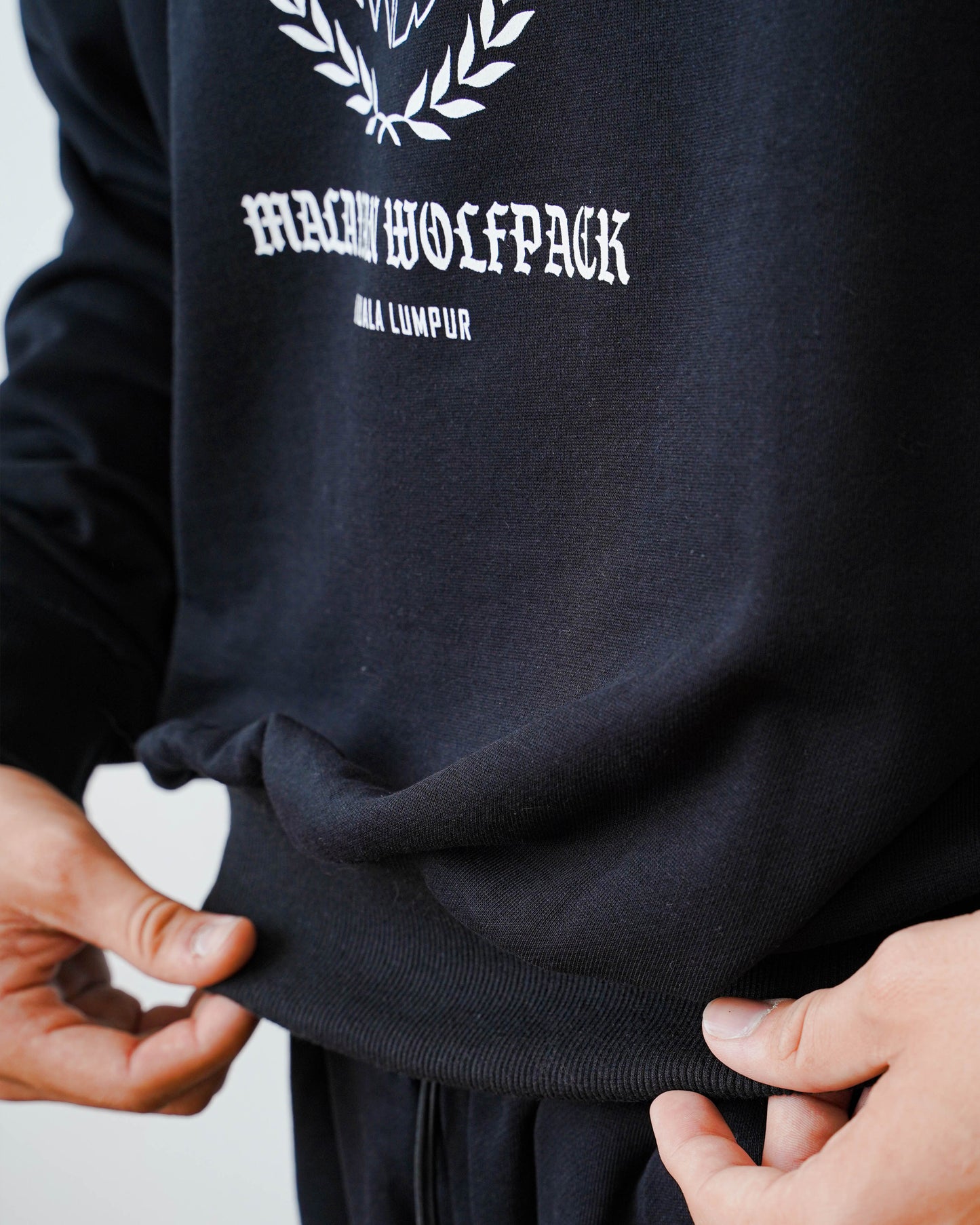 Laurel Ambigram Sweatshirt - Jet Black