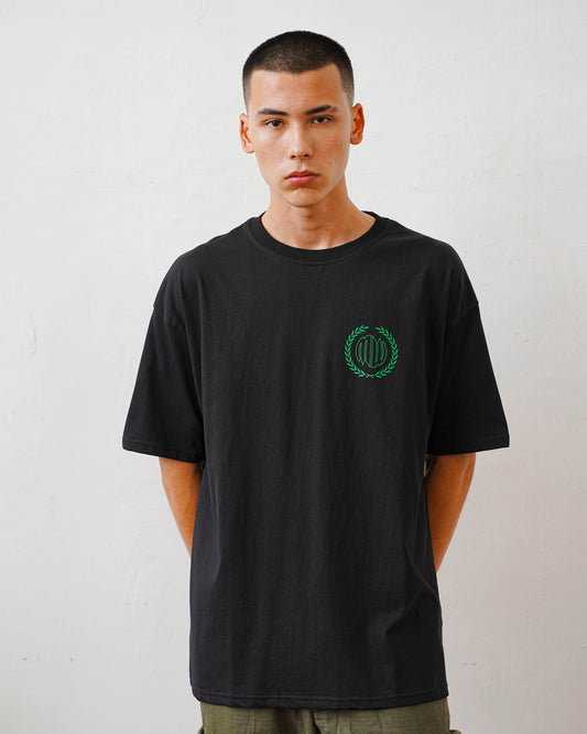 Laurel Ambigram T-Shirt - Jet Black